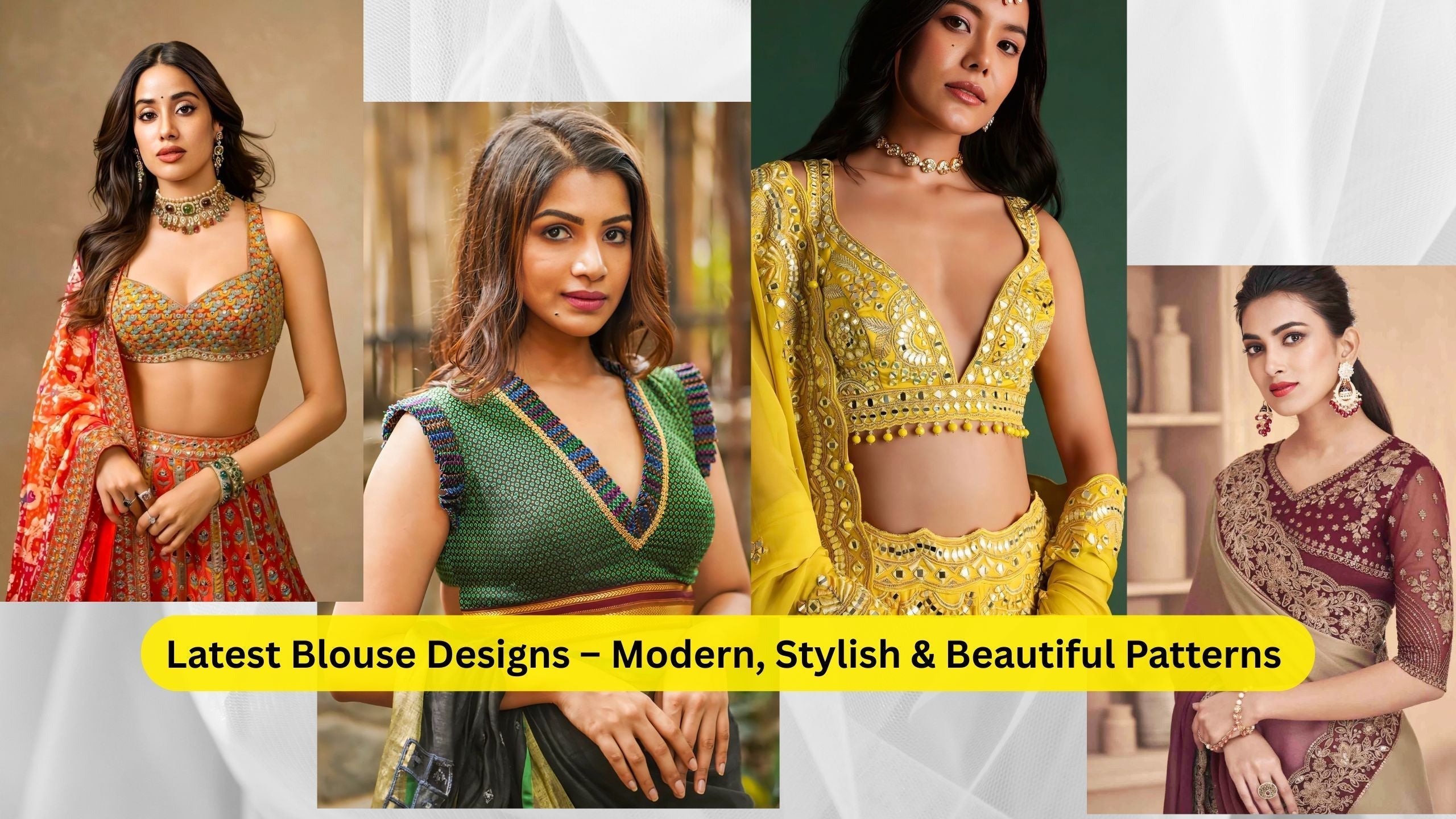 Latest Blouse Designs – Modern, Stylish \u0026 Beautiful Patterns – Rim Zim  Fashion, image size:2560x1440