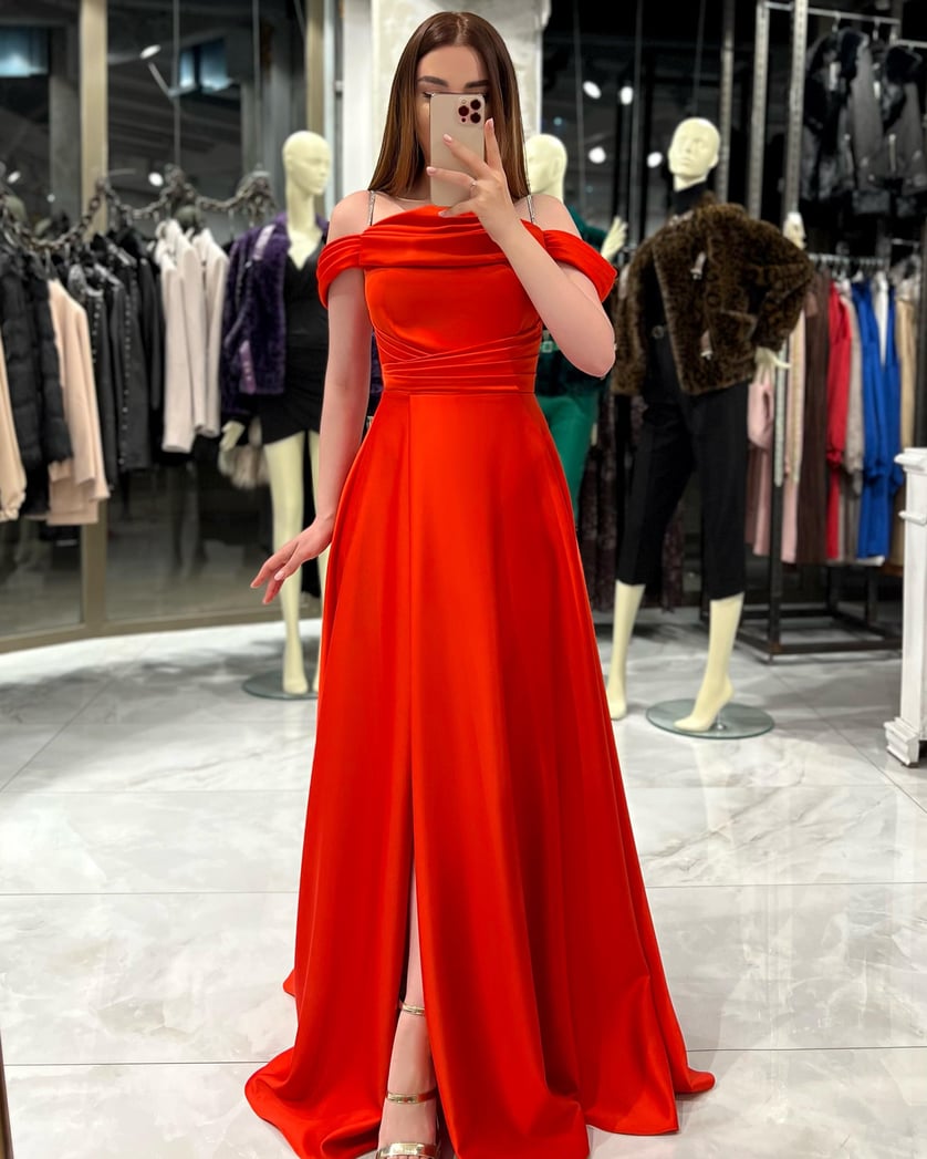 red pink prom dresses Sexy Mermaid One Shoulder Hot Pink Prom Dress Long  jkprom
