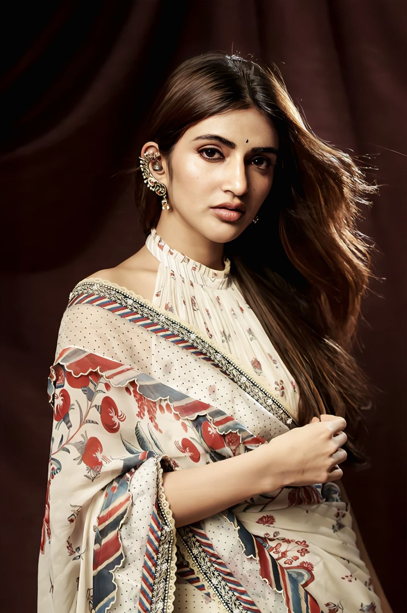 Sreeleela in Coromandel Pravya Saree Set – Multicolour Georgette Digital Print Designer Saree