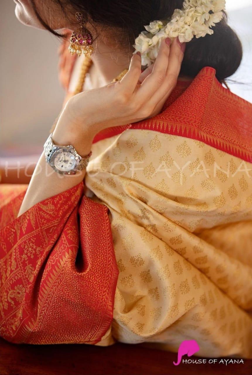 New Attractive Traditional Bridal Wear Designer Banarsi Silk Saree