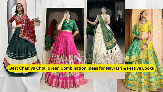 Best Chaniya Choli Green Combination Ideas for Navratri & Festive Looks