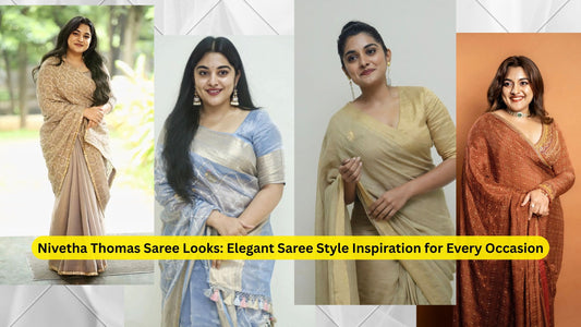 Nivetha Thomas Saree Looks: Elegant Saree Style Inspiration for Every Occasion