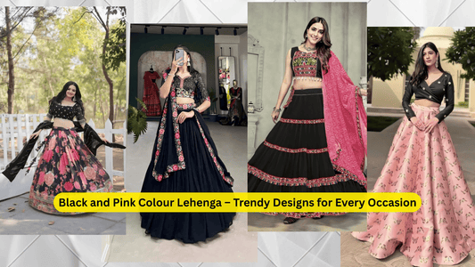 Black and Pink Colour Lehenga – Trendy Designs for Every Occasion