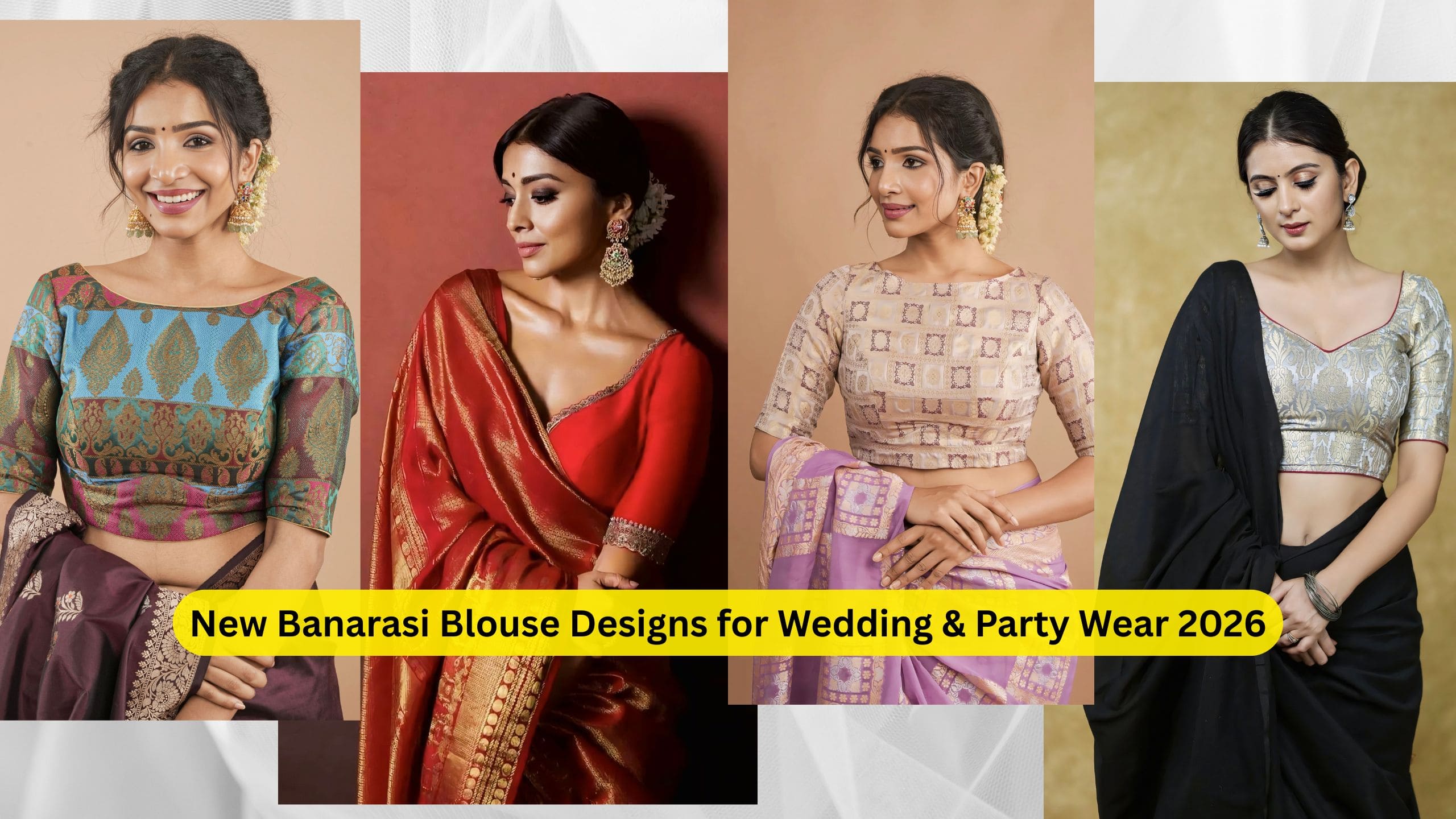 New Banarasi Blouse Designs for Wedding & Party Wear 2026 – Rim Zim Fashion