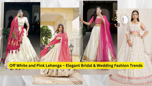 Off White and Pink Lehenga – Elegant Bridal & Wedding Fashion Trends