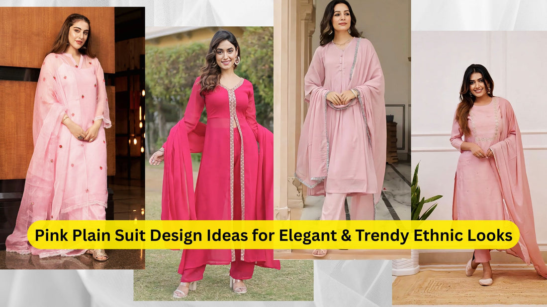 Pink Plain Suit Design Ideas for Elegant & Trendy Ethnic Looks