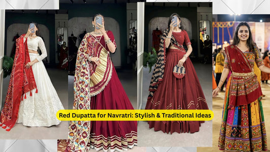 Red Dupatta for Navratri: Stylish & Traditional Ideas