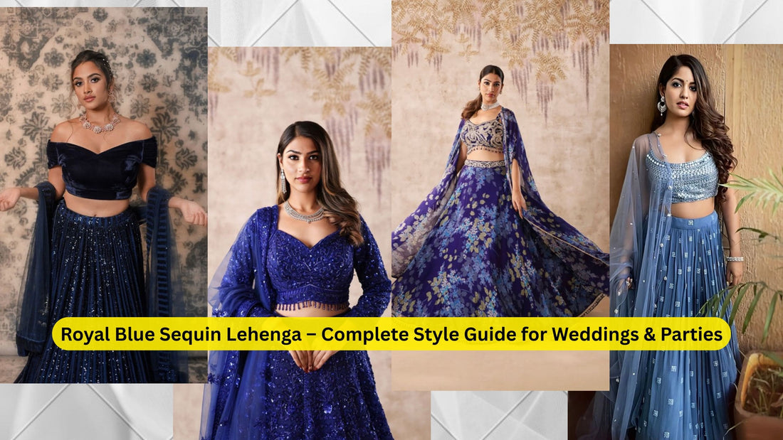Royal Blue Sequin Lehenga – Complete Style Guide for Weddings & Parties