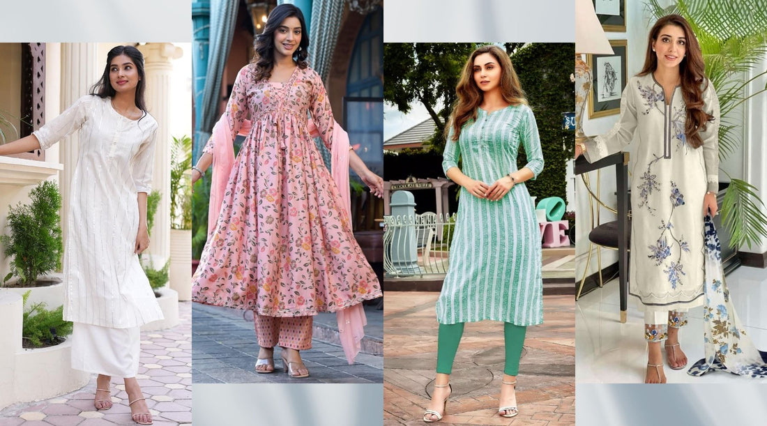 Kurti Designs: Perfect Full-Length Kurtis for a Casual Look