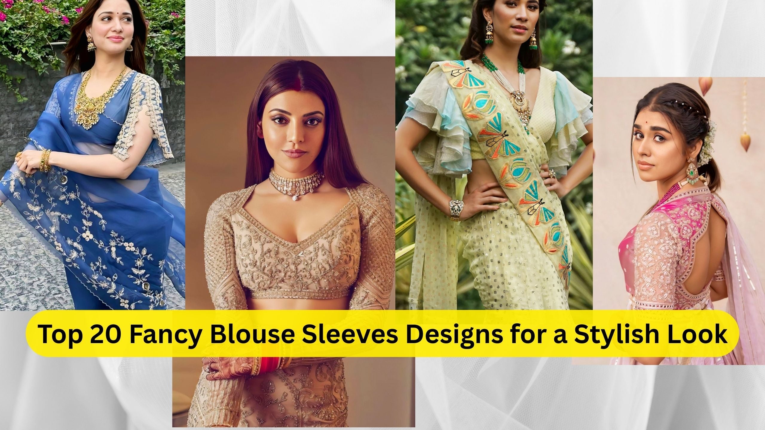 Top 20 Fancy Blouse Sleeves Designs for Saree & Lehenga | Latest ...