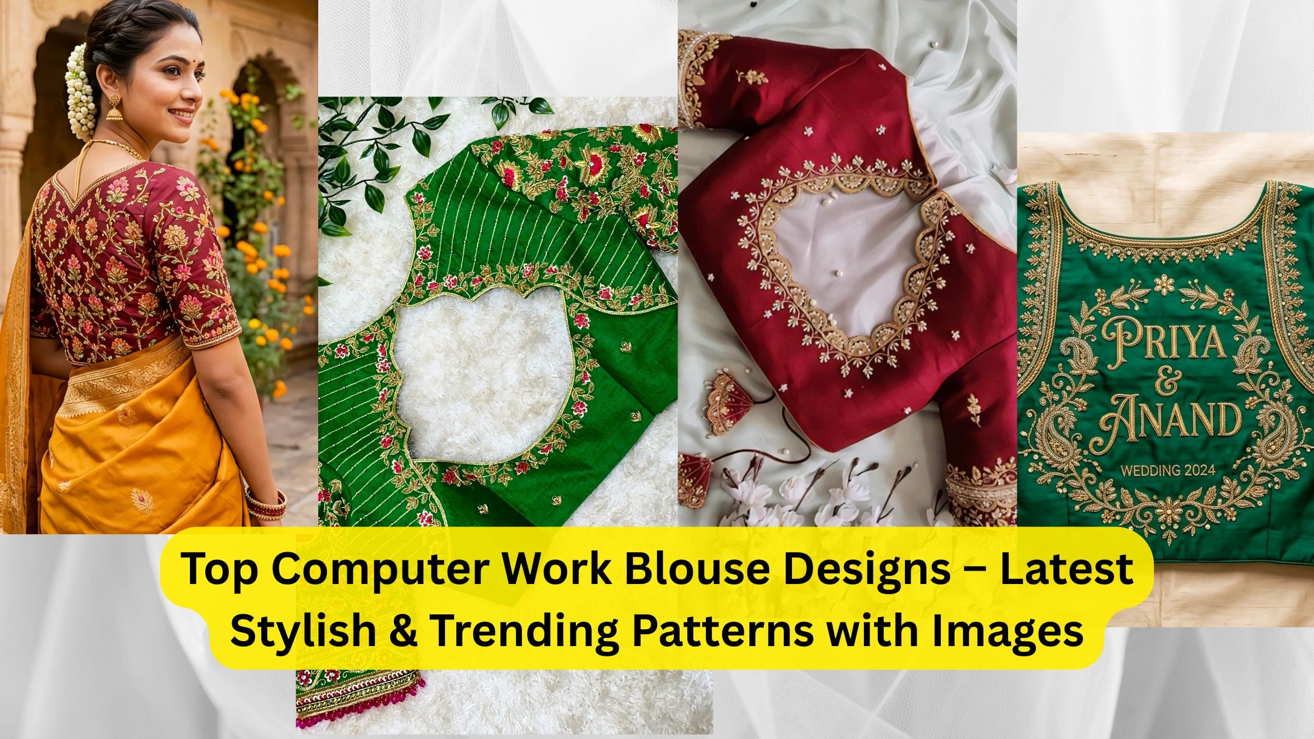 Top Computer Work Blouse Designs – Latest Stylish & Trending Patterns ...