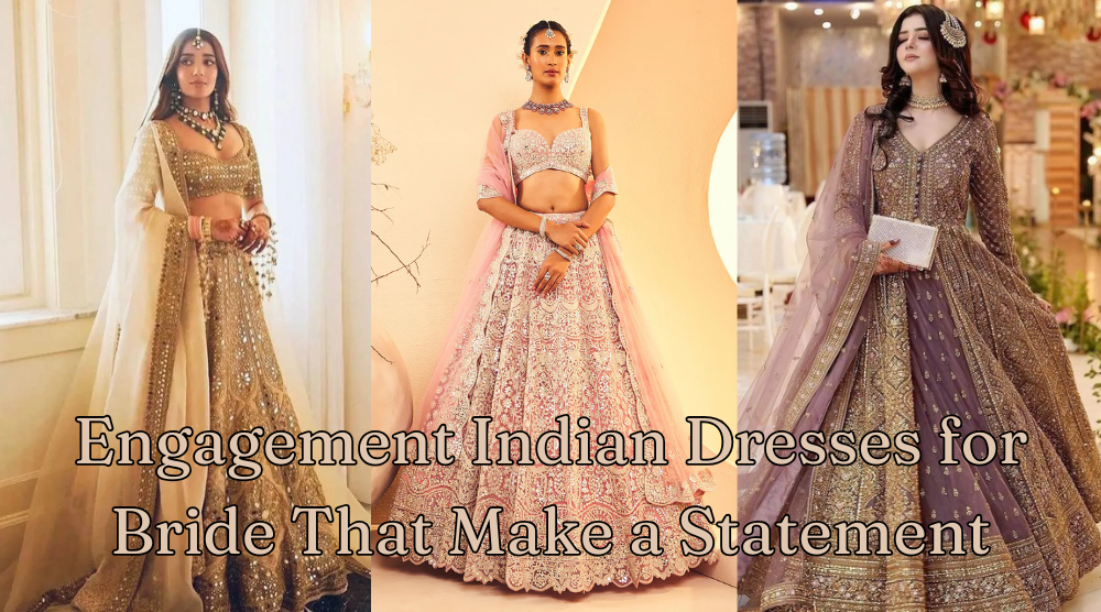 Engagement Indian Dresses for Bride That Make a Statement