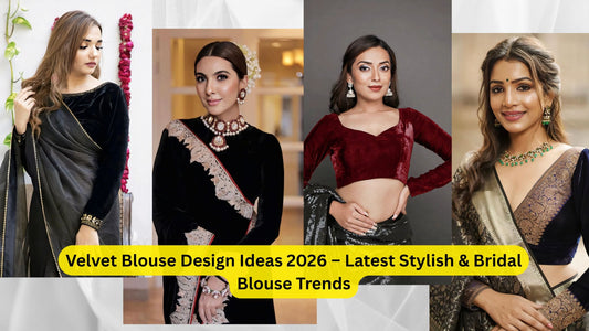 Velvet Blouse Design Ideas 2026 – Latest Stylish & Bridal Blouse Trends
