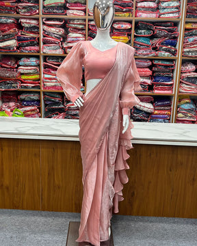 Ready-to-Wear Jimmy Choo Organza Saree Collection