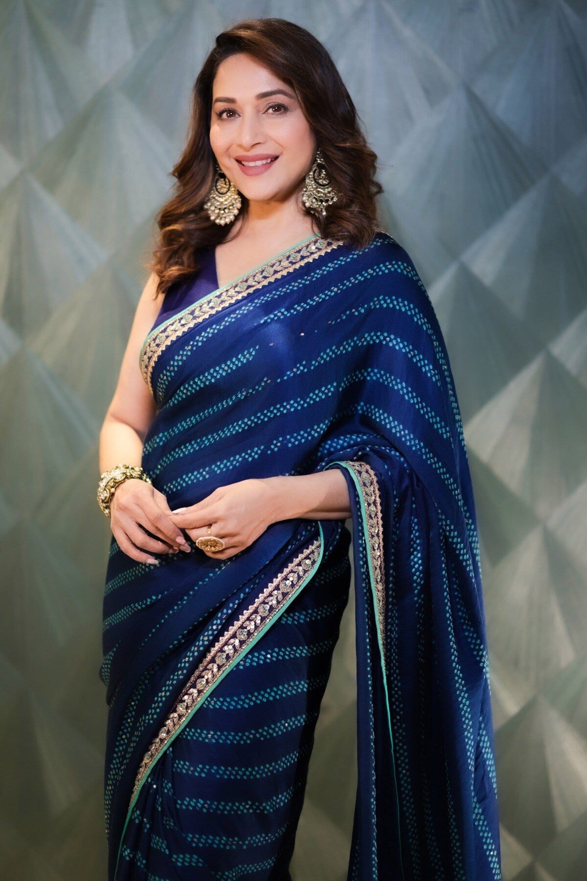 Madhuri Dixit in Bandhani Tajia Saree