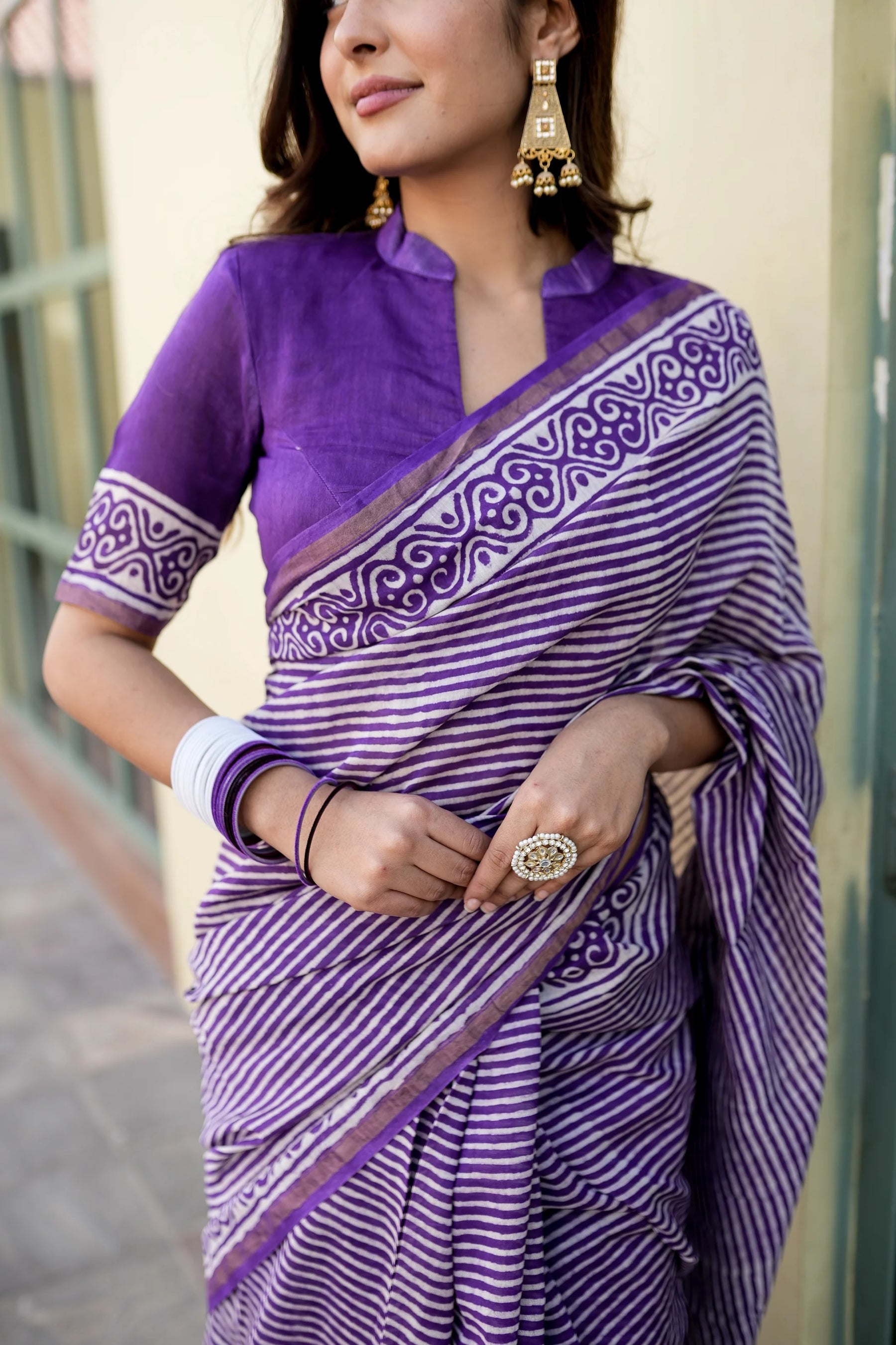 Luxurious Royal Tapestry Chanderi Silk Saree