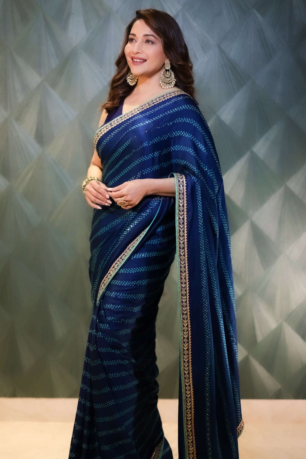 Madhuri Dixit in Bandhani Tajia Saree