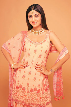 Shilpa Shetty Blushing Rose Pink Roza Set