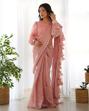 Ready-to-Wear Jimmy Choo Organza Saree Collection