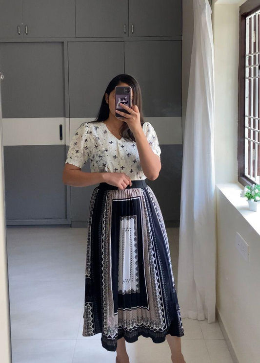 Abiba Georgette Skirt | Stylish and Elegant Ethnic Wear