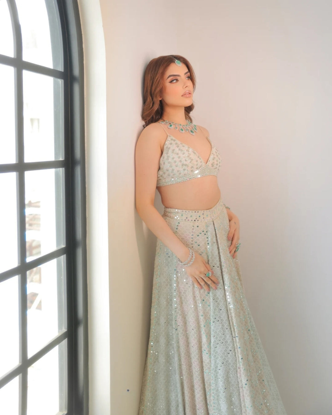 Muskan Chanana Shines in a Multitone Chikankari Lehenga