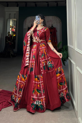  Exquisite Rayon Lehenga Choli Set – Elegant and Comfortable Ethnic Wear