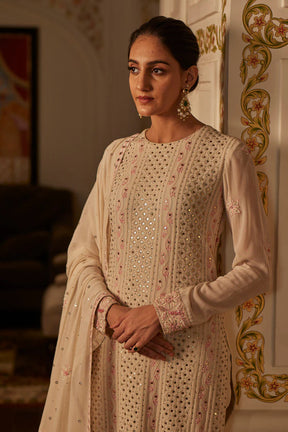 Ivory Chikankari Suit | Classic and Elegant Ethnic Wear