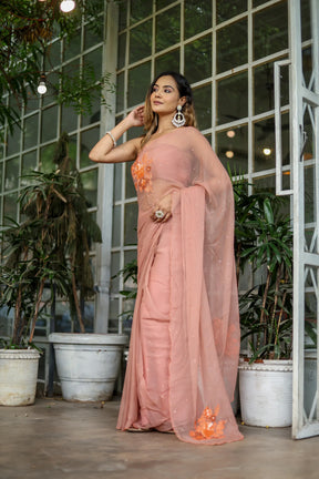 Chiffon Hand Embroidery Charisma Saree