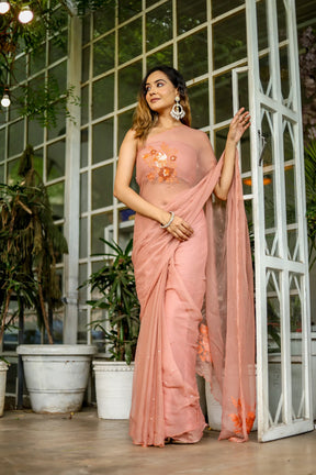 Chiffon Hand Embroidery Charisma Saree