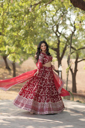 Luxurious Your Style with Designer Jacquard Lehenga Choli