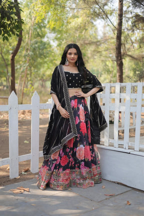 New Wedding Digital Printed Georgette Lehenga Choli