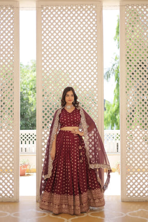 Viscose Jacquard Designer Wedding Lehenga Choli For Bridal Wear