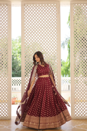 Viscose Jacquard Designer Wedding Lehenga Choli For Bridal Wear