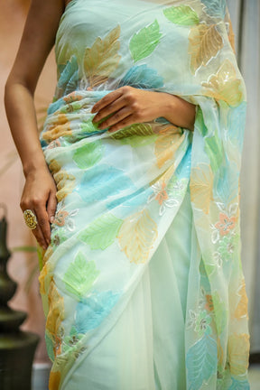 Pastel Poise Chiffon Saree