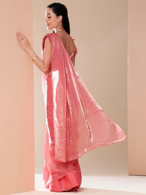 Tissue Saree with Lace Border