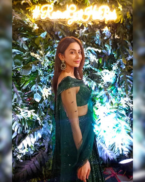 Rakul Preet Singh Lumiere Green Sequins Lehenga | Glamorous and Elegant Ethnic Wear