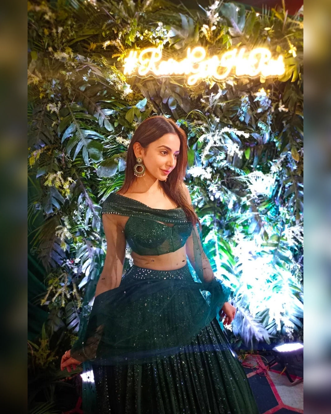 Rakul Preet Singh Lumiere Green Sequins Lehenga | Glamorous and Elegant Ethnic Wear