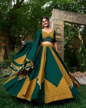 Celebrate Navratri in Style with a Fully Stitched Pure Cotton Lehenga Choli