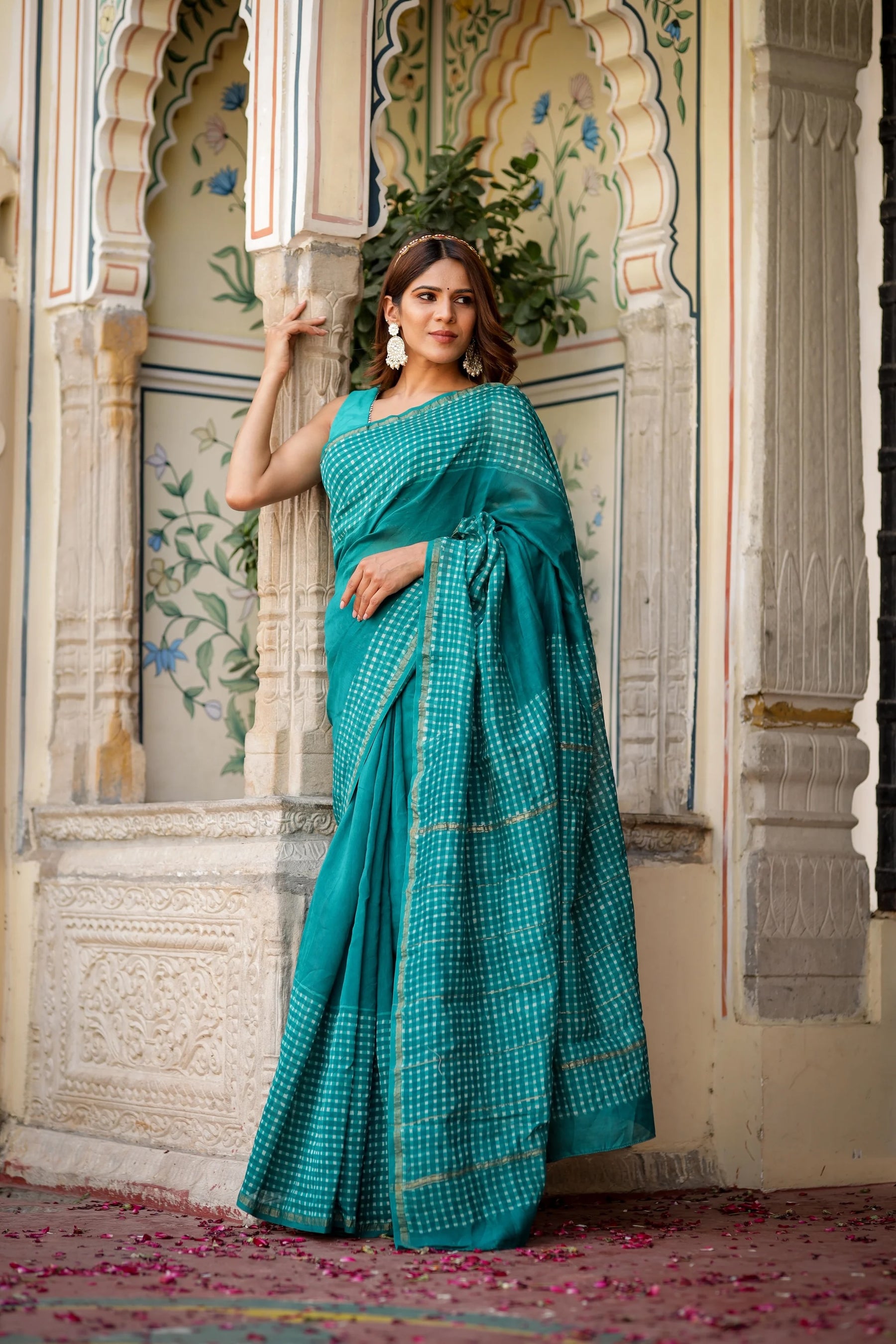 Royal Tapestry Chanderi Silk Saree