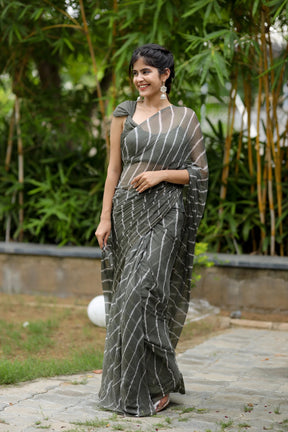 Traditional Lehriya Chiffon Saree