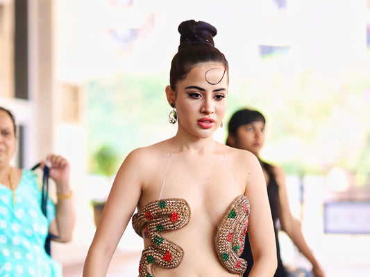 Urfi Javed Snake Outfit | Serpentine Elegance Bold Exotic Look