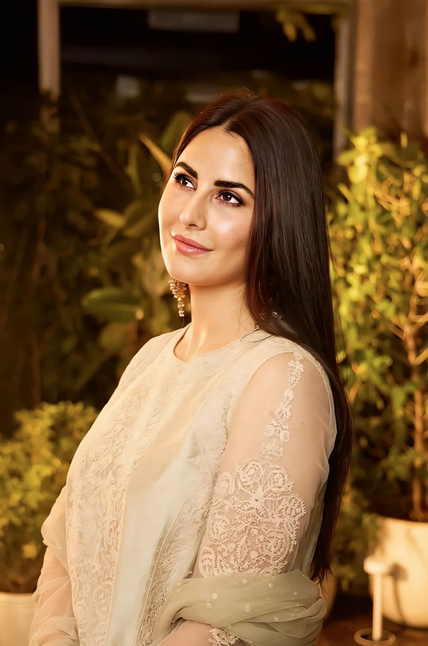 Katrina Kaif Inspired Green Handwoven Chanderi Kurta Set | Jaituni Aarna Designer Outfit