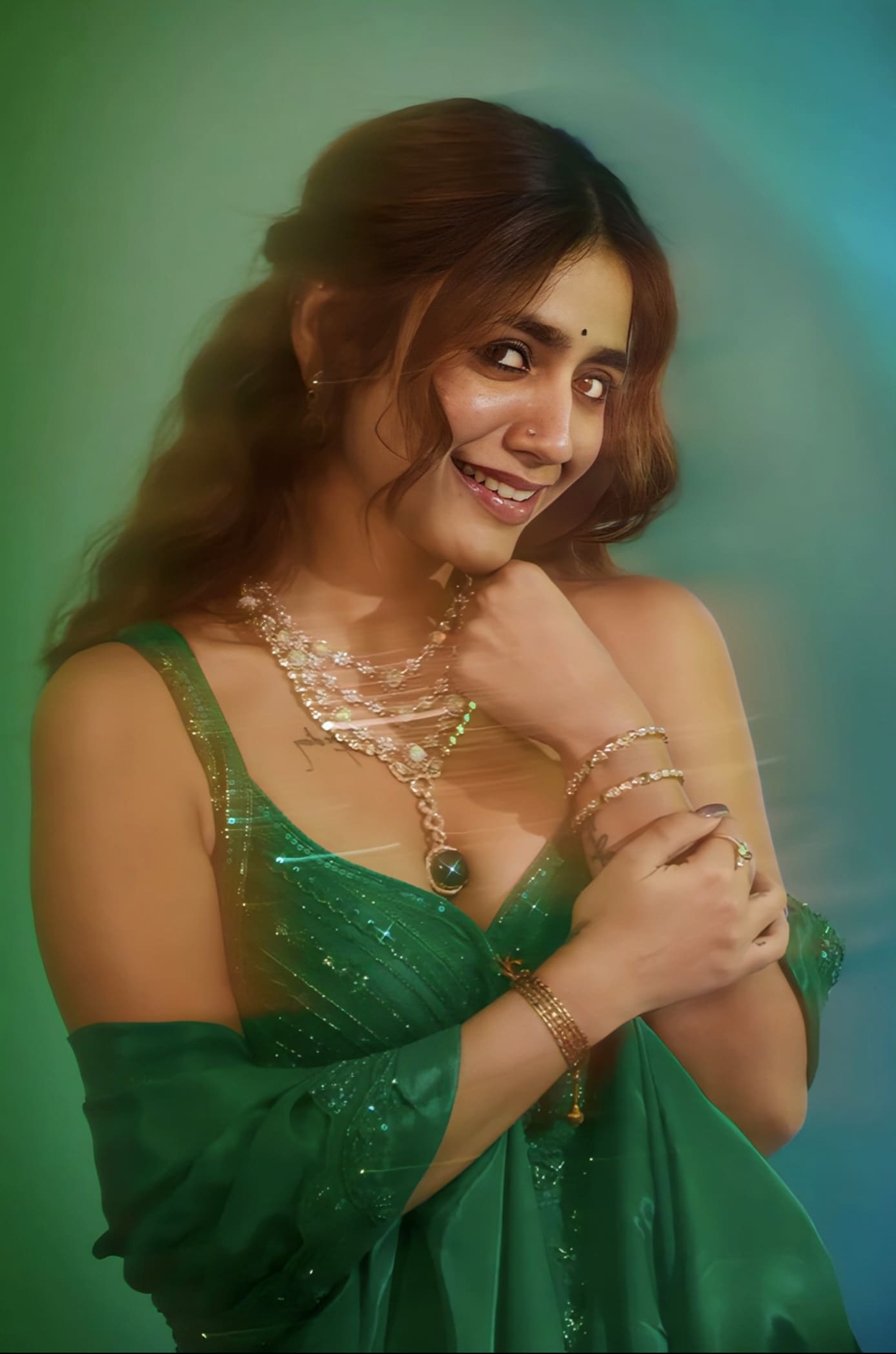 Fabric Details: Lehenga & Blouse- Jeni Silk, Odhni- Organza   Work Type: Embroidered  Colour: Green