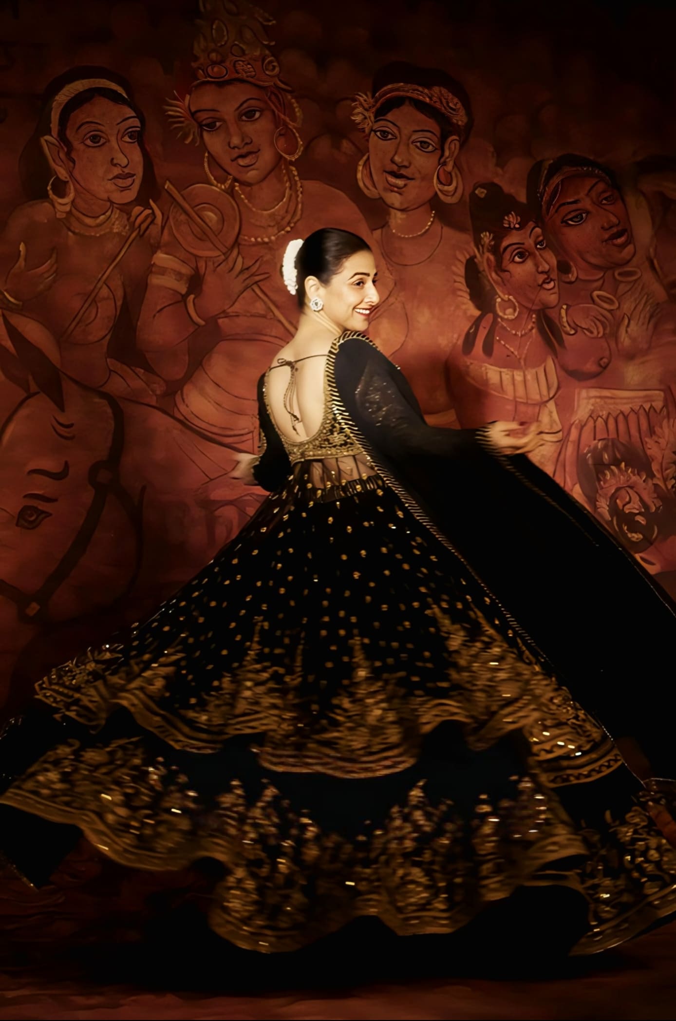 Fabric Details: Anarkali- Jeni Silk, Butterfly net, Skirt- Jeni Silk & Odhni- Chiffon  Work Type: Embroidered  Colour: Black