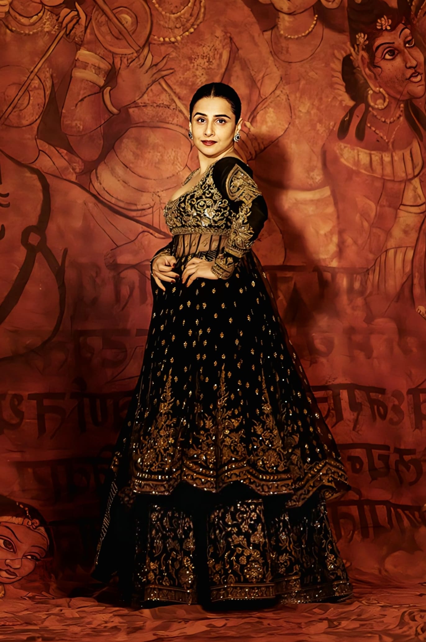 Fabric Details: Anarkali- Jeni Silk, Butterfly net, Skirt- Jeni Silk & Odhni- Chiffon  Work Type: Embroidered  Colour: Black