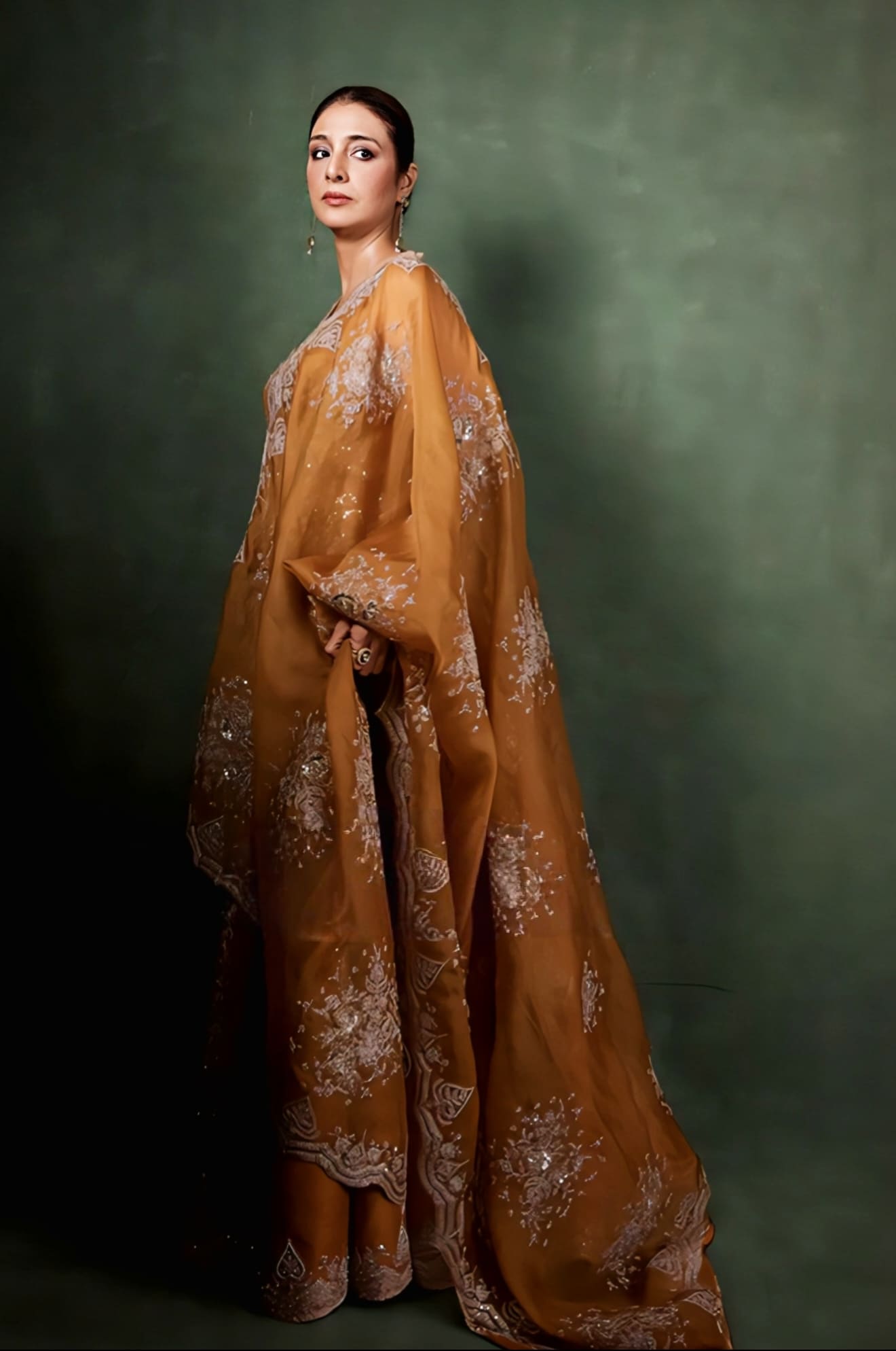 Tabu in Yellow Ochre Mehre Aafreen Lehenga Set with Dori Embroidery | Designer Jeni Silk Lehenga