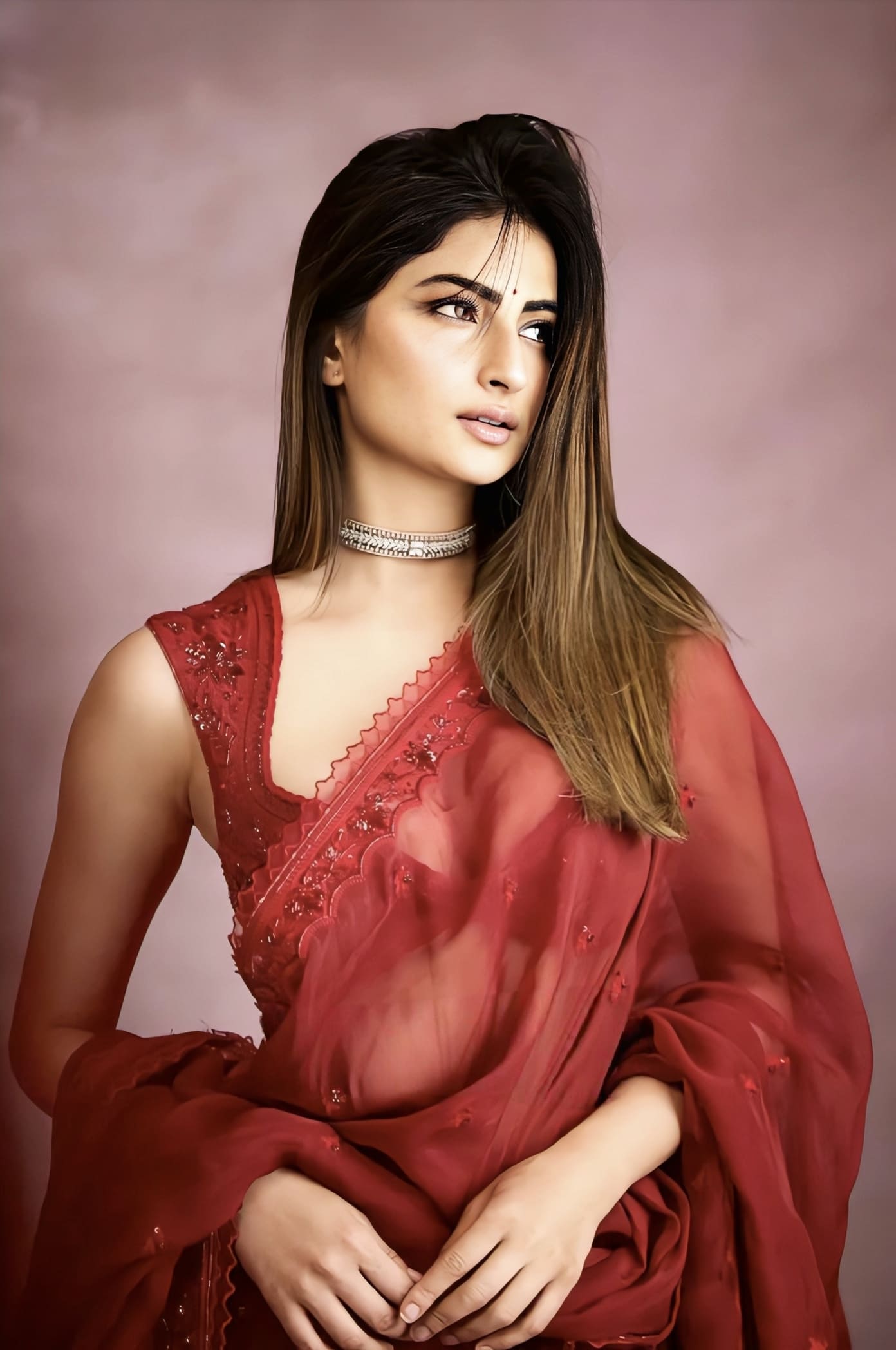 Palak Tiwari in Surkh Saaz Lehenga Set – Red Silk Embroidered Designer Lehenga