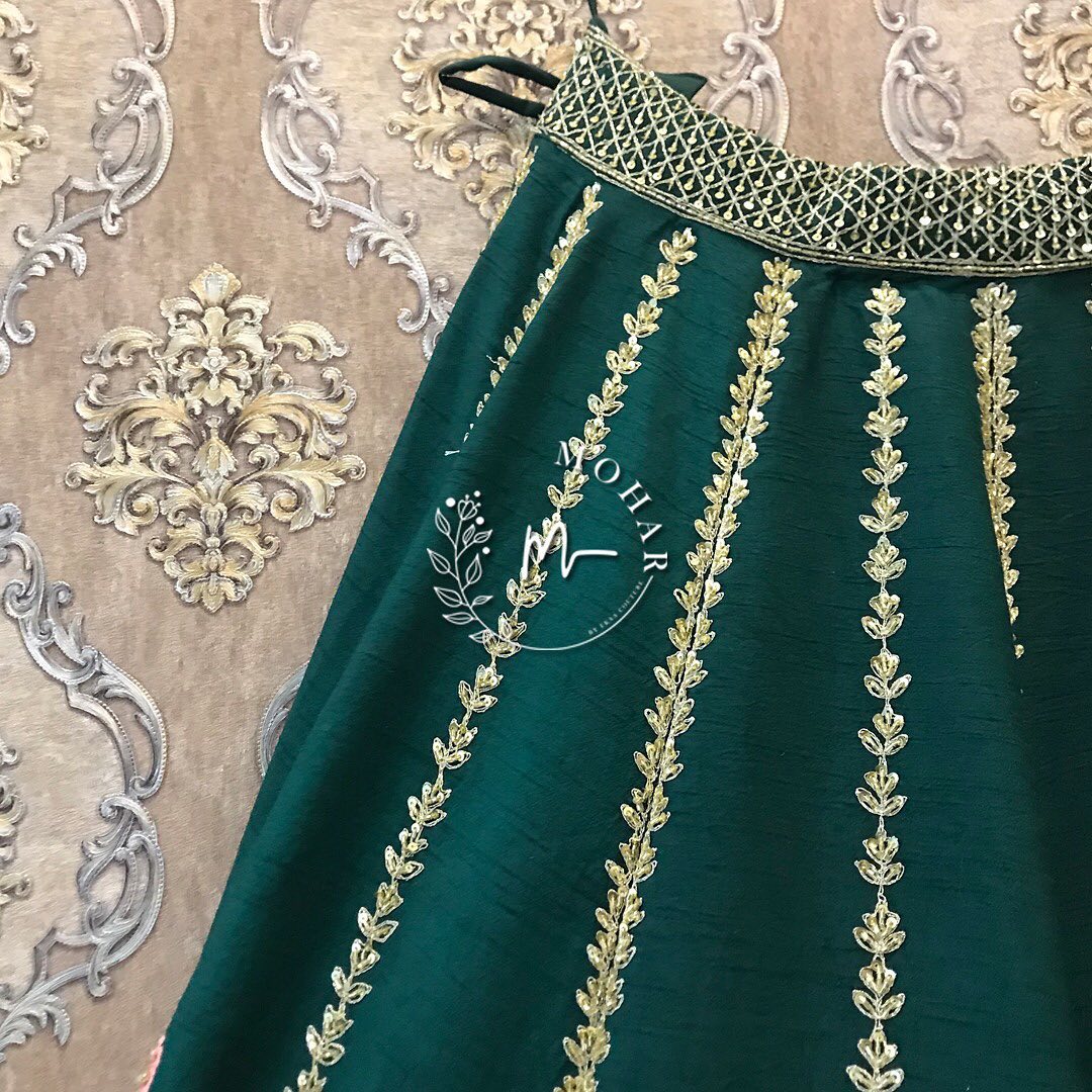 Dusty Green Colored Attractive Party Wear Lehenga Choli With Embroidery Work SI 104