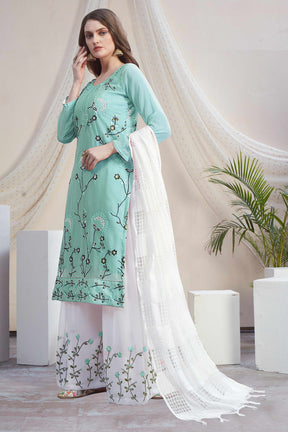 Fancy Georgette With Soft Silk Inner Semi-Stitched Designer Gown Suit HF1161