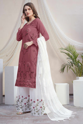 Fancy Georgette With Soft Silk Inner Semi-Stitched Designer Gown Suit HF1161-3